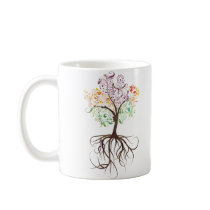 Colourful Tree With Roots Mug