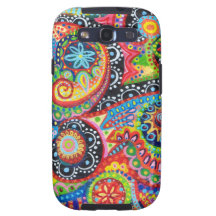 Colourful Tribal Art Samsung Galaxy S3 Vibe Case