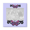 Colourful tribal  butterfly template magnet