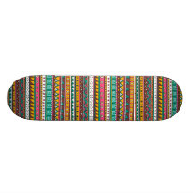 Colourful Tribal pattern Skate Board Deck