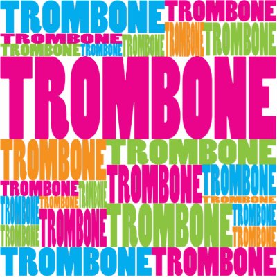 Colourful Trombone by busybees