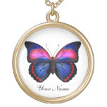 Colourful Tropical Butterfly Customizable Necklace