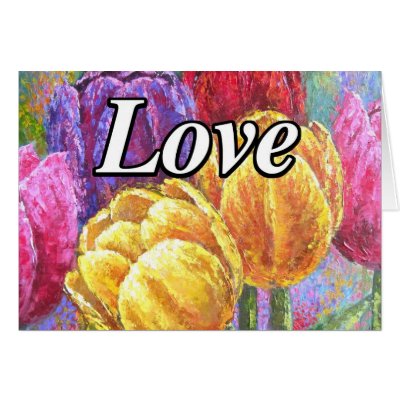 Colourful Tulips Flowers Painting Art - Multi by JUDERM