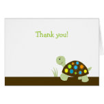 Colourful Turtle Modern Dot Note Card