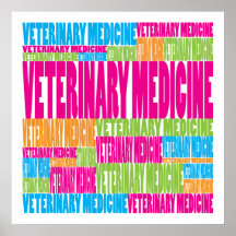 Colourful Veterinary Medicine Posters