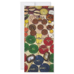 Colourful Vintage Buttons Stylized rack cards