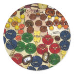Colourful Vintage Buttons Stylized