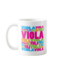 Colourful Viola Coffee Mugs