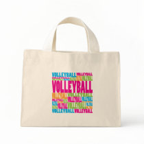 Colourful Volleyball Tote Bag