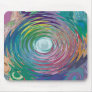 Colourful Water Drop Swirl Abstract Mousepad