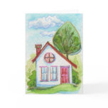 Colourful Watercolor House