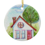 Colourful Watercolor House