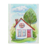 Colourful Watercolor House