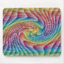 Colourful wave pattern mousepad