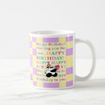 Colourful wishes to a 'be-hue-tiful' individual mug