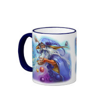 Colourful wizard spell coffee mug