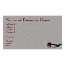Colourful Wood Duck Business or Profile Card Business Card Templates