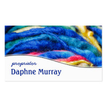 Colourful Yarn Shop Knitting Business Card