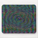 Colourful zigzag circle mousepad