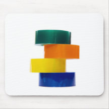 colourfull sellotape pile mouse pads
