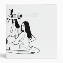 Colouring Girls 3 Ring Binders