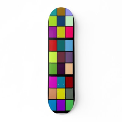 Colours black border Skateboard by JKdesigns