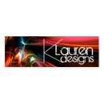colours flow abstract skinny business card
