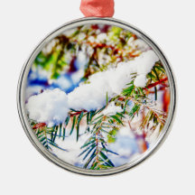 Colours in the Snow Ornament