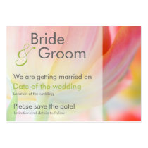 Colours of Spring • Save the Date Mini Card