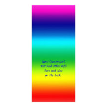 Colours of the Rainbow Custom Rack Card