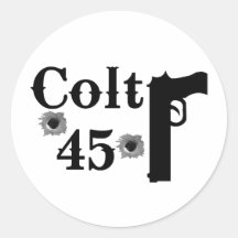 Colt 45 round sticker