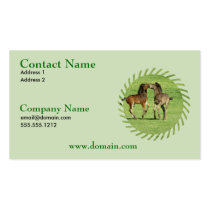 Colt and Foal Horse Playing Business Card business cards
