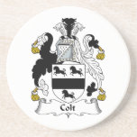 Colt Family Crest Beverage Coasters