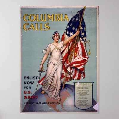 Columbia Calls Posters by Military_Depot
