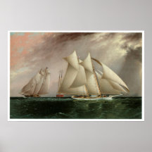 Columbia leading Dauntless in the Hurricane Cup Ra Print