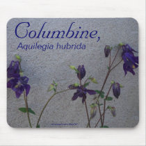 COLUMBINE, AQUELEGIA HUBRIDA MOUSE PAD