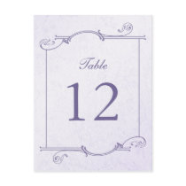 Columbine Bouquet Table Number (postcard)