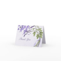 Columbine Bouquet Thank You Greeting Cards