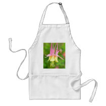 Columbine Flower In Profile Aprons