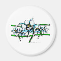 Columbine Flower Strip Magnet