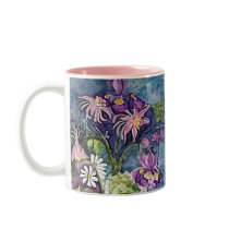 Columbine Iris and Daisy Coffee Mug