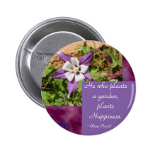 Columbine pourpre badges avec agrafe