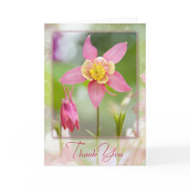 Columbine Thank You Greeting Card