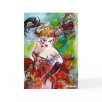 COLUMBINE / Venetian Masquerade Ball Greeting Card