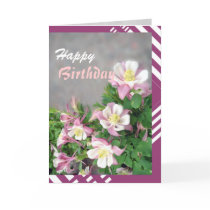 Columbines greeting card
