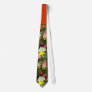 Columbines Violas Garden Wedding Neckwear