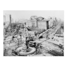 Columbus Circle, Bway & CPW, New York City Vintage Postcard