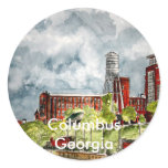 columbus ga georgia riverwalk river walk art, C... Sticker
