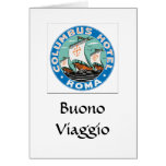 Columbus Hotel Roma Baggage Label Card