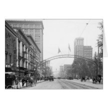 Columbus, Ohio - High Street 1910 Greeting Card